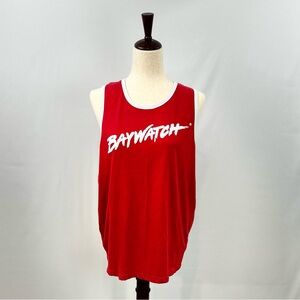 Heather Red Baywatch Malibu Beach Patrol Tank Top, Size L, Unisex